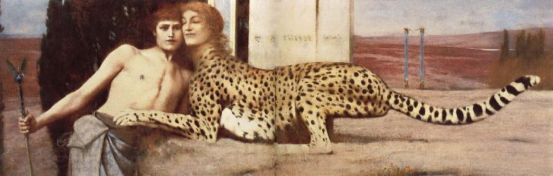 Fernand Khnopff The Caresses